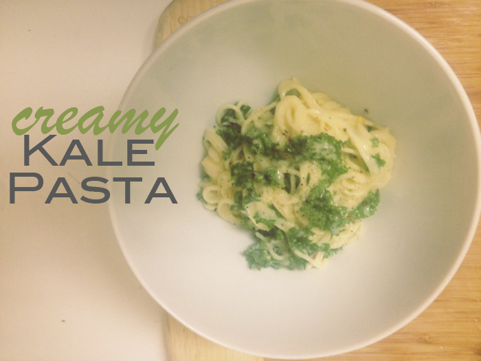 DC Girl in Pearls | Creamy Kale Pasta