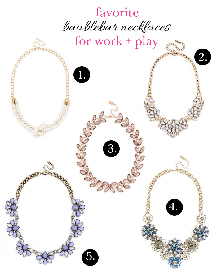 DC Girl in Pearls - Favorite Baublebar Necklaces for Work + Weekend