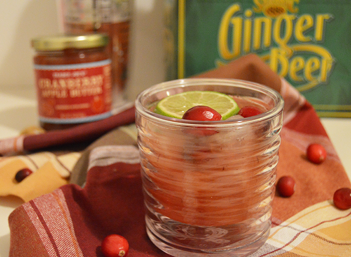 Cranberry Ginger Bourbon Fizz, a holiday cocktail ready in seconds - DC Girl in Pearls