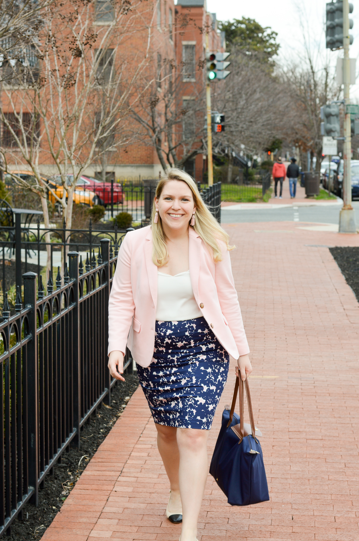 Talbots Aberdeen Blazer Floral Pencil Skirt - DC Girl In Pearls