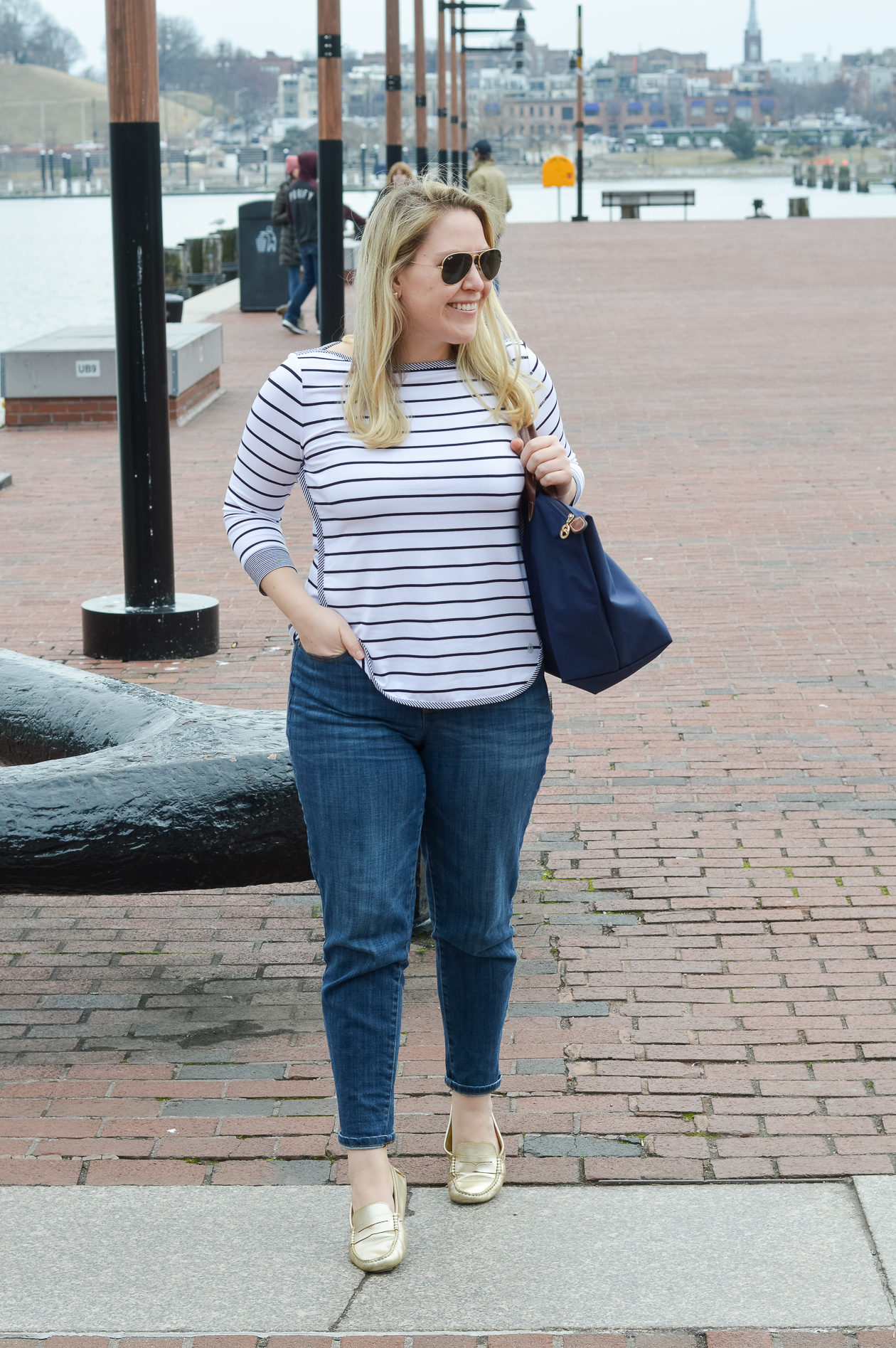 Talbots O Magazine Stripe Tee - DC-Girl-In-Pearls