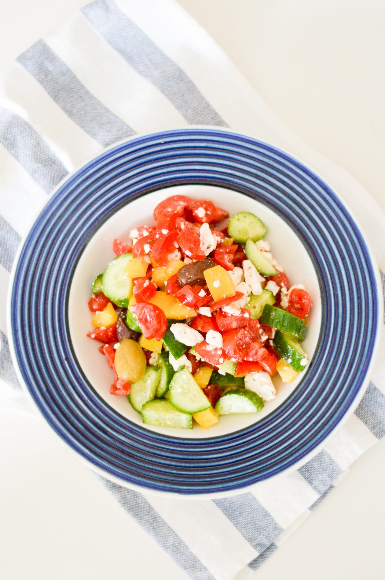 Chopped Greek Salad - DC Girl In Pearls #recipe #summerrecipe #foodblog #foodblogger #lbogger
