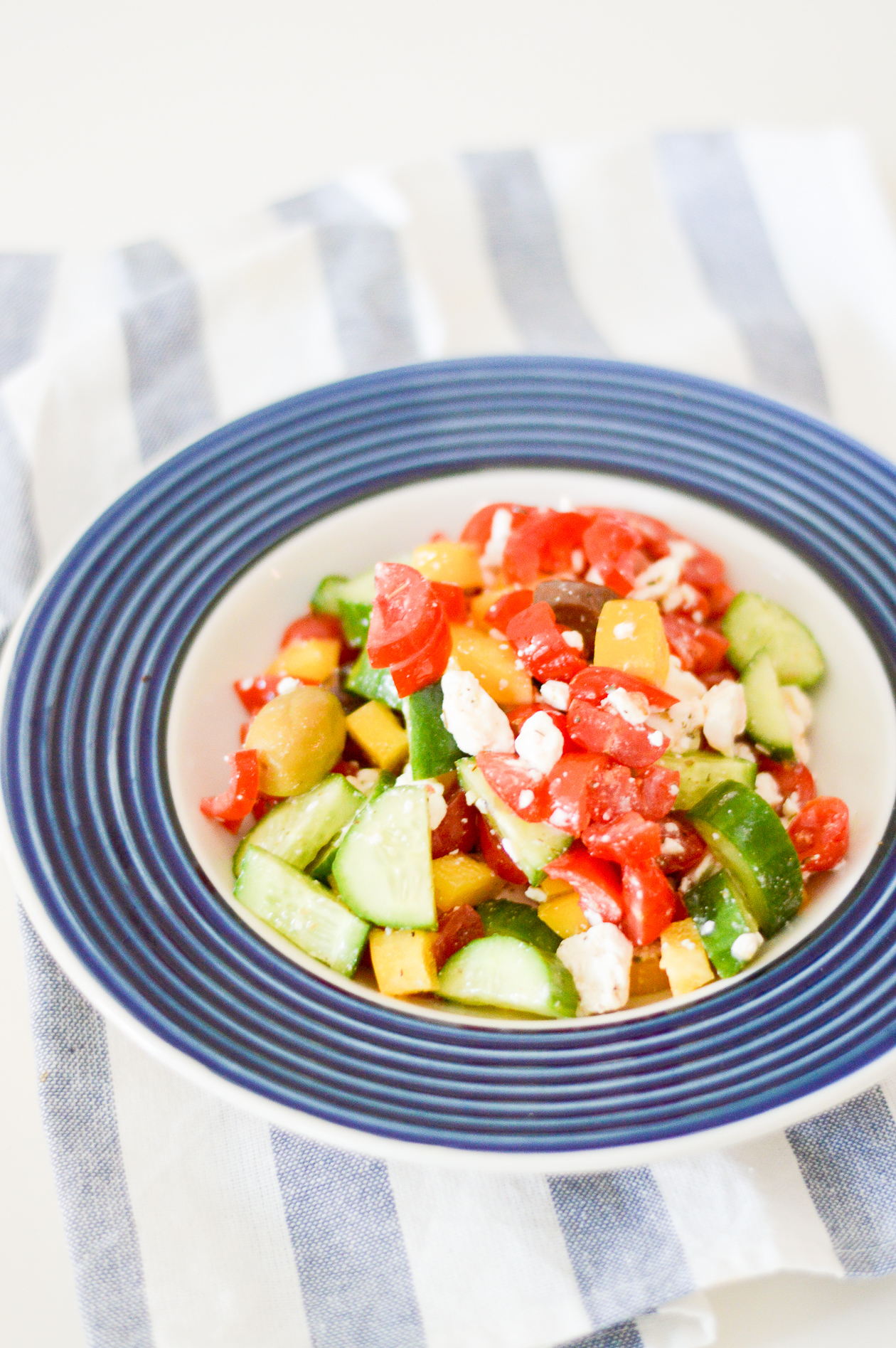Chopped Greek Salad - DC Girl In Pearls #recipe #summerrecipe #foodblog #foodblogger #lbogger