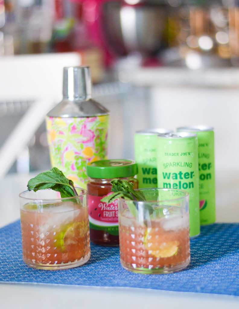 Watermelon Mojito Cocktail - DC Girl in Pearls #mojito #cocktails #traderjoes #summerdrink #summercocktail