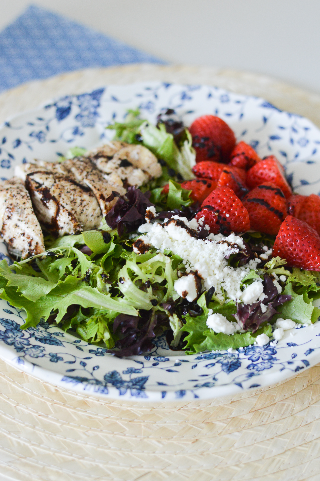 Summer Strawberry Goat Cheese Salad