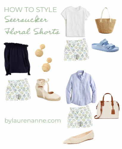 How To Style Seersucker Floral Shorts