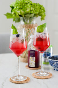 Blueberry Elderflower Spritz